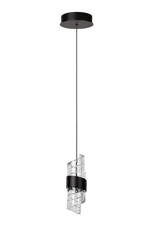 Lucide KLIGANDE - Pendant light - Ø 13 cm - LED - 1x9W 2700K - Black - turned off